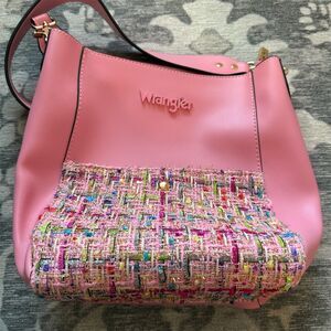 SOLD DO NOT BUY - Wrangler Women's Pink Tweed Bucket Bag